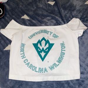UNCW off the shoulder top